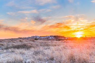 Fire Island dunes sunset.