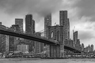 Brooklyn Bridge storm.