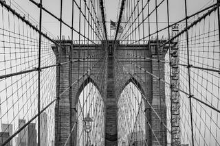 The Brooklyn Bridge.