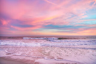 "S" cloud, waves, and foam.